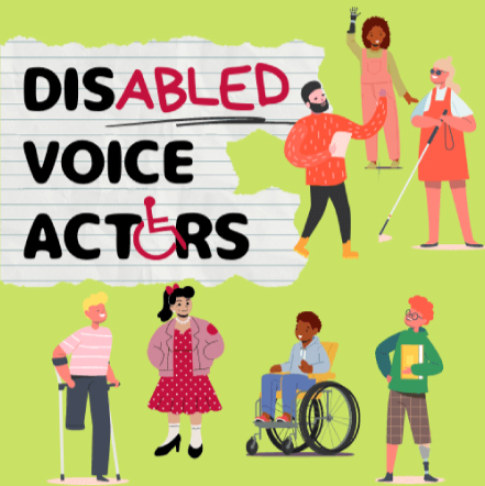 Disabled Voice Actors Caricature